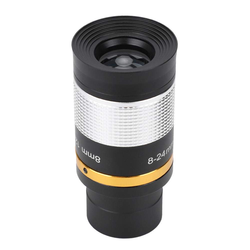 VBESTLIFE Telescope Zoom Eyepiece Lens, Professional 8-24mm Zoom Eyepiece, Optic Telescope Lens for Star Watching Astronomical Use.