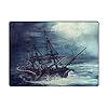 ALAZA Night Scene with Pirate Ship Octopus Area Rug Rugs for Living Room Bedroom 7' x 5'