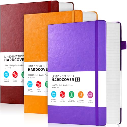 Notebook Set B5 College Ruled Hardcover
