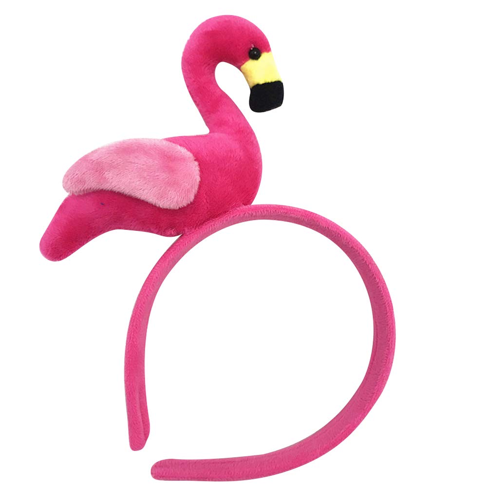 Toyvian Flamingo Headbands Costume Holiday Luau Hawaiian Beach Party Cosplay Costume Accessories