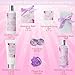 Luxe Bath Spa Gift Set. New 2021 Self Care Spa Kit with Bathrobe! Luxurious Bath & Body Products to Rejuvenate Head to Toe! Moisturizing Pampering Gift for Her, New Mom (Lavender)