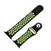 AWSTECH 42mm Soft Silicone Sport Style Replacement Watch band Strap for Apple iWatch Series 1 Series 2 - Black/Fluorescent green