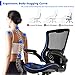 Home Office Chair Mesh Desk Chair Computer Chair with Lumbar Support Flip Up Arms Ergonomic Chair Adjustable Swivel Rolling Executive Mid Back Task Chair for Women Adults, Black