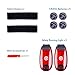 Raniaco 2-Pack LED Safety Flashing Lights for Running,Dog Walking and Cycling- Red