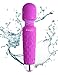 iLuxjoy FDA Approved Handheld Waterproof Rechargeable Wand Massager Deep Tissue Massager Relieves Muscle Tension Body Aches Pains Sports Recovery 20-Speed Vibrations Durable Battery (Purple Color)