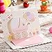 WISHMADE 20 Count Invitations Cards Kits Pink Printable for Girls Birthday Baby Shower with Envelopes