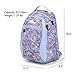 High Sierra Unisex Curve Backpack, Lightweight and Stylish Bookbag Backpack for College Students with Padded Shoulder Straps (Feather Spectre/Powder Blue/Iced Lilac)