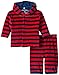Magnificent Baby Baby-Boys Red Navy Velour Hoody and Pant