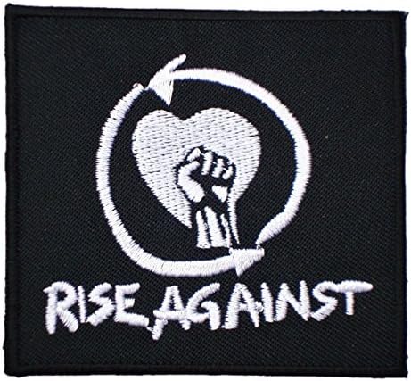 RISE AGAINST Punk Rock Band t Shirts Emblem MR31 Embroidered iron on Patches