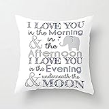 Decorative Pillow Case Elephant Nursery Print Cushion Cover 18