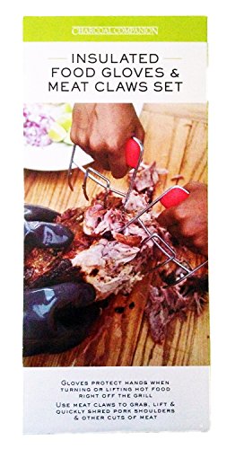 Charcoal Companion Insulated Food Gloves & Meat Claws Set