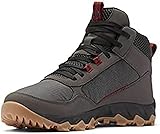 Columbia Mens Flow Centre Sneaker, Dark Grey/Red