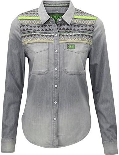 superdry denim shirt womens
