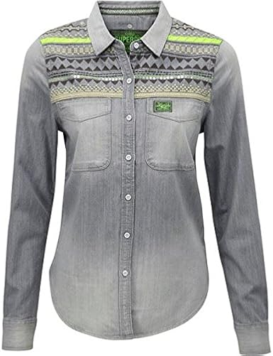 superdry womens denim shirt