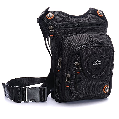 D-Tasks Military Tactical Drop Leg Bag, Multi-Purpose Waterproof Thigh Bag Outdoor Motorcycle Bike Cycling