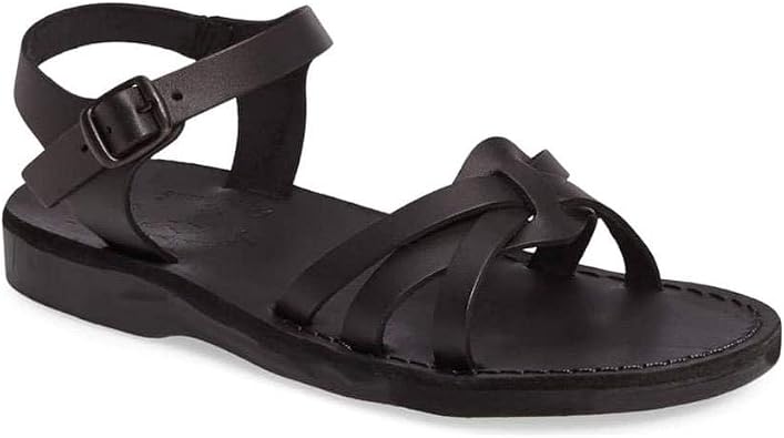 Amazon.com: Miriam - Sandalias de piel con hebilla de espalda abierta -  Sandalias para mujer: Shoes