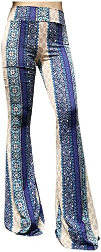 ShopMyTrend SMT Women's High Waist Wide Leg Long Palazzo Bell Bottom Yoga Pants