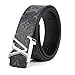Lv Belt For Women Men Replica Faux Black Belts For Womens Mens Fashion Leather (Silvery Buckle, 105cm(Waist 30-33))