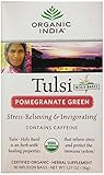 Organic India Tulsi Tea, Pomegranate Green, 25 Count