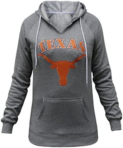 Women's Texas Longhorns Sporty Warm Athletic Hoodies Sweatshirts - Grey (Size: L)