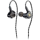 TINHIFI T3 Plus IEM, 10mm LCP Dynamic Driver Wired Earbuds, Balanced Sound, 3D-Printed Resin Shell, Detachable 0.78mm 2-Pin OFC Cable, 3.5mm in-Ear Monitor