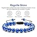 M MOOHAM Natural Stone Beads Bracelet, 8mm Natural Regalite Stones Beads Bracelet, Men Women Stress Relief Yoga Beads Adjustable Bracelet Energy Stone Semi-Precious Stone Beads Bracelet