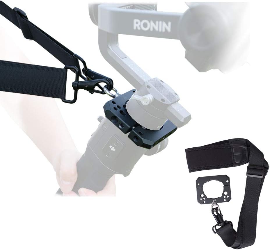 DF DIGITALFOTO Spider Hang Strap Shoulder Hang Buckle Hand Release Mounting Accessories Plate Clamp Compatible with Ronin S Zhiyun Crane 2 3 axis Gimbal Setup Mouning Monitor