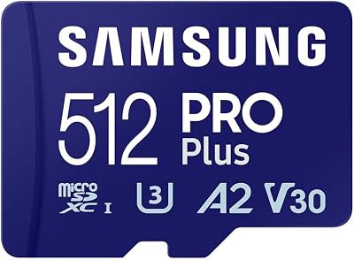 Samsung PRO Plus 512GB MicroSD Card U3 Read 180MB/s Write 130MB/s incl USB