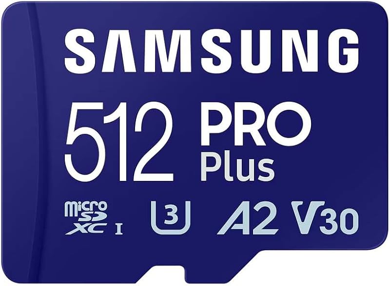 Samsung PRO Plus 512GB MicroSD Card U3 Read 180MB/s Write 130MB/s incl USB