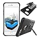 iPhone 7 Case, Remex Heavy Duty Shockproof Dual Layer Hybrid Armor Defender Full Body Protective Cover with 360 Degree Rotating Kickstand for Apple iPhone 7 (2017) (Black)