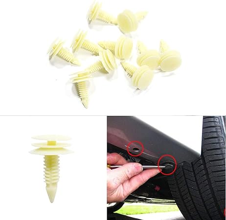 Amazon Meloton プラスチックねじ 自動車ボディ フェンダー補修ツール ユニバーサルファスナークリップ 8 76mm 10個 外装パーツ用ボルト 車 バイク