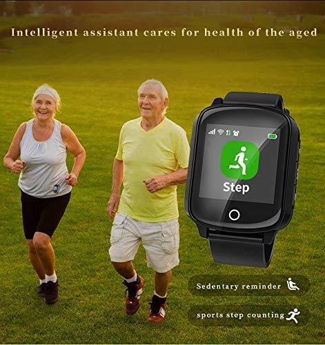 XIAOWANG Fitnesstracker, polshorloge met smartwatch, GPS-tracker, locator, voor oudere vrouwen en mannen, met smartwatch… - Image 6