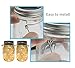 Muscccm 24 Pack Stainless Steel Wire Handles (Handle-Ease) for Mason Jar, Ball Pint Jar, Canning Jars, Mason Jar Hangers and Hooks for Regular Mouth, Silver(Not Included Jars)