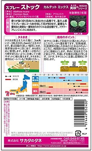 Amazon サカタのタネ 花の種 スプレーストック カルテットミックス 野菜