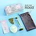 Jade Roller - Jade Roller For Face - Face Roller - Facial Roller - Gua Sha - Real 100% Jade - Face Massager For Wrinkles, Puffiness, Anti Aging - Durable, No Squeak - Bonus Face Brush Cleanser