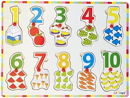 Lil Toyz Peg Puzzle Counting Number 1-10