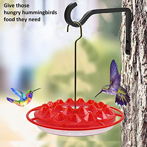 Hummingbird Feeders for Outdoors Hanging (Set of 2), 25 Feeding Ports