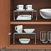 Sorbus Pantry Cabinet Organizers -Features Stackable Expandable Shelves Made of Steel - Ideal for Pantry, Cabinet, Countertop, and much more in Kitchen/Bathroom (Silver)