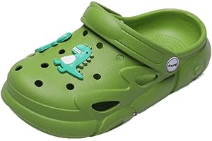 YUKTOPA Kids Boys Girls Cute Cartoon Clogs Shoes Lightweight Non Slip Garden Shoes Water Shower Beach Pool Slides Sandals