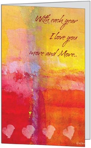 Birthday Love Spouse Husband Wife Romantic Spouse Sweetie Friend Heart Quality Paper Greeting Card 5x7 by QuickieCards