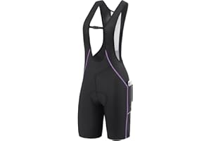 BALEAF Women's Cycling Bib Shorts Padded Road Bike Mountain Biking Shorts Pockets Better Fit Breathable UPF50+