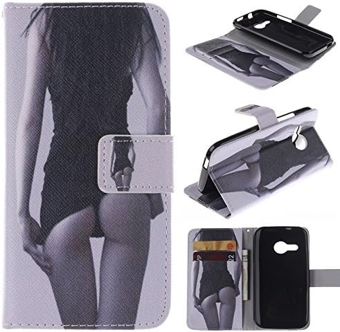 HTC Mini 2 Case HTC One Mini 2 Kickstand Case,Bat King Night Club Girl Pattern Premium Leather Wallet Flip Kicstand Case Cover With Magnetic Closure For HTC One Mini 2(Not Fit HTC One M8)