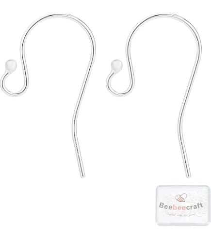 Lot De 10 Paires De Crochets Pour Boucles D'oreilles - Argent 925 - 18x12 Mm - Neuf