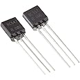 Bridgold 100pcs(50pcs BC547+50pcs BC557) NPN PNP Bipolar PBP Low Power Transistor 100mA,3-Pin