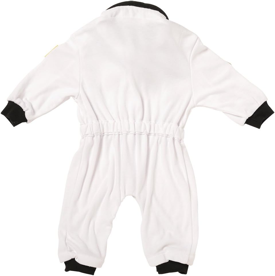 Aeromax Jr. Astronaut Suit with NASA patches and diaper snaps,WHITE, Size 6/12 Months: Clothing