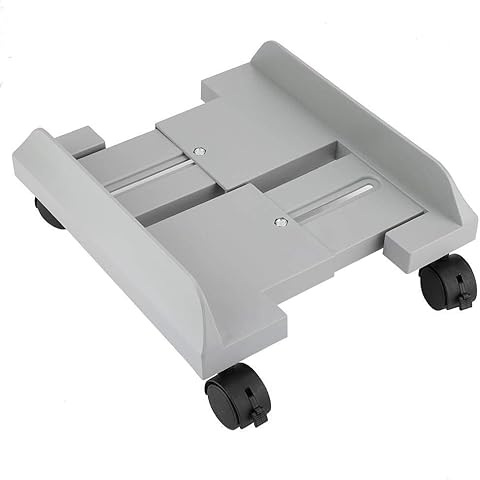 Caja de la computadora del soporte del sostenedor del soporte, caja de la computadora extraíble sostenedor del soporte del soporte de sobremesa unidad central de almacenamiento en rack con freno (# 1)