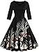 Short Vintage Wedding Guest Dresses for Women Special Occasion, Black,S