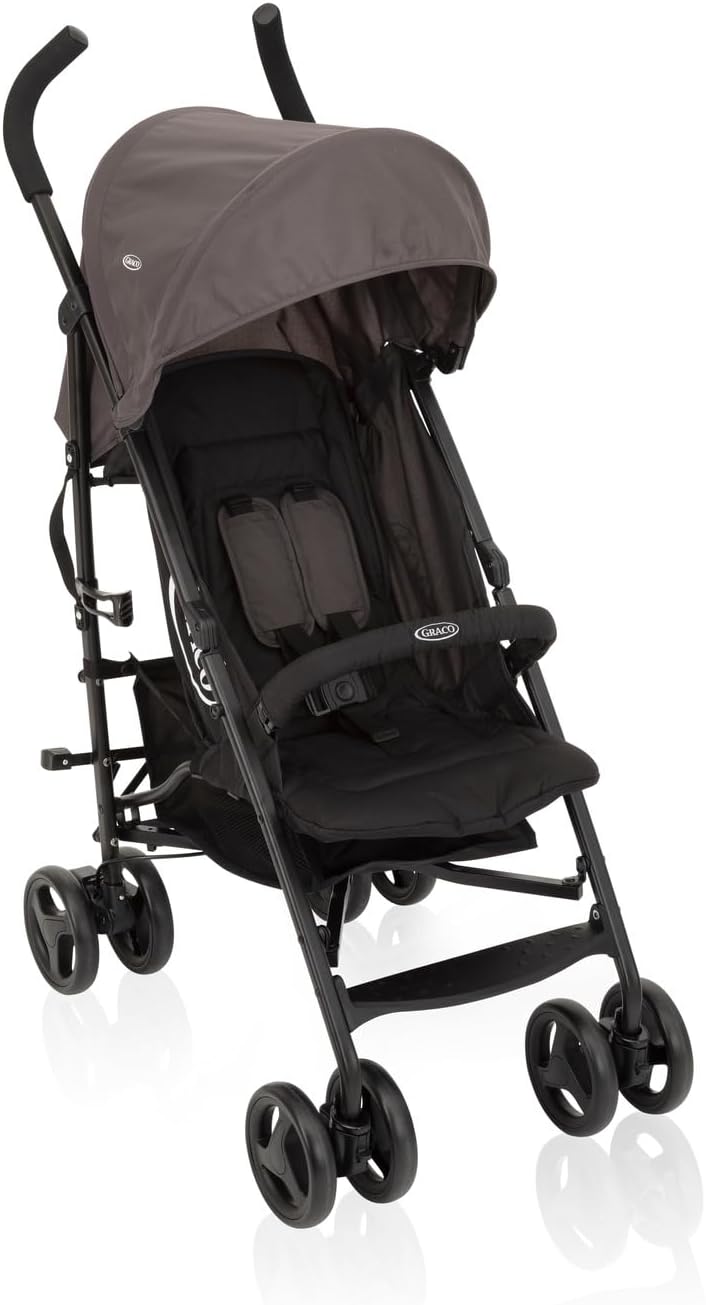 Graco TraveLite Stroller Lightweight Compact 7kg Black/Grey from Birth