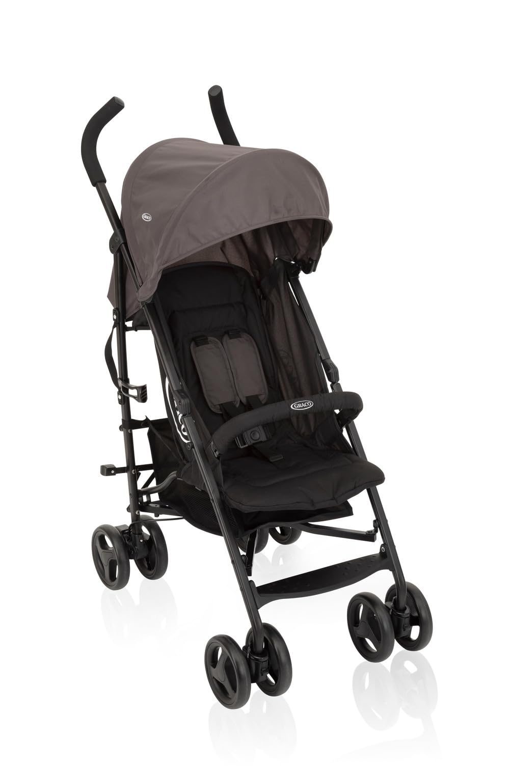 Graco TraveLite Compact Stroller/Pushchair - Suitable from birth to approx. 3 years (15kg). Lightweight at only 7kg, Black/Grey fashion