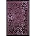 Maples Rugs Pelham Transitional Area Rugs - Made in USA - Low Pile, Non Slip, Pet-Friendly Mat for Bedroom, Office, Living & Dining Room, 5 x 7, Wineberry